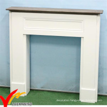 White French Style Shabby Chic Distressed Decorative Wood Fireplace